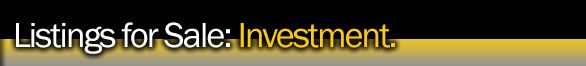 Listings for Sale: Investment